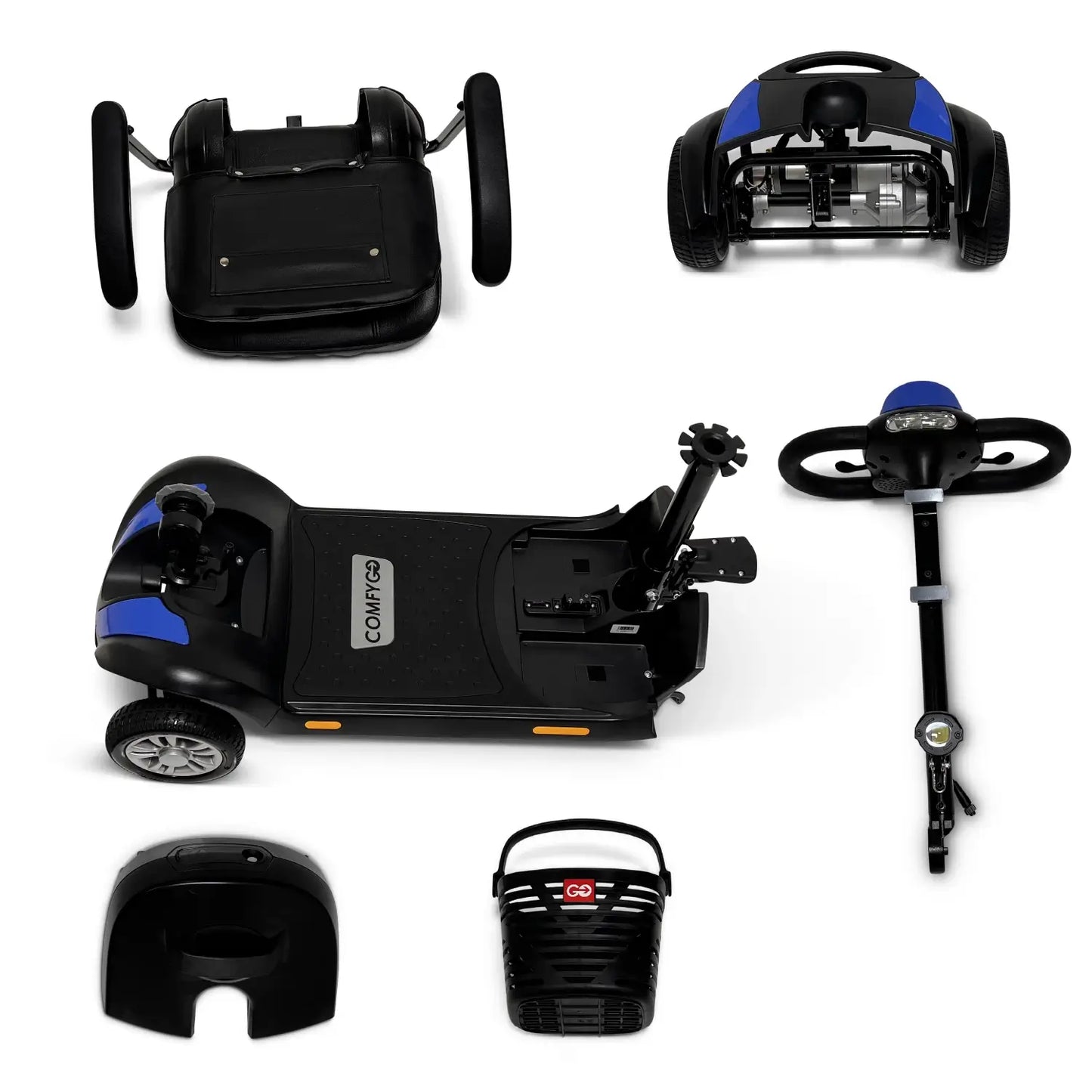 ComfyGo Z-4 Ultra-Light Electric Mobility Scooter | Foldable, Portable & Travel-Friendly