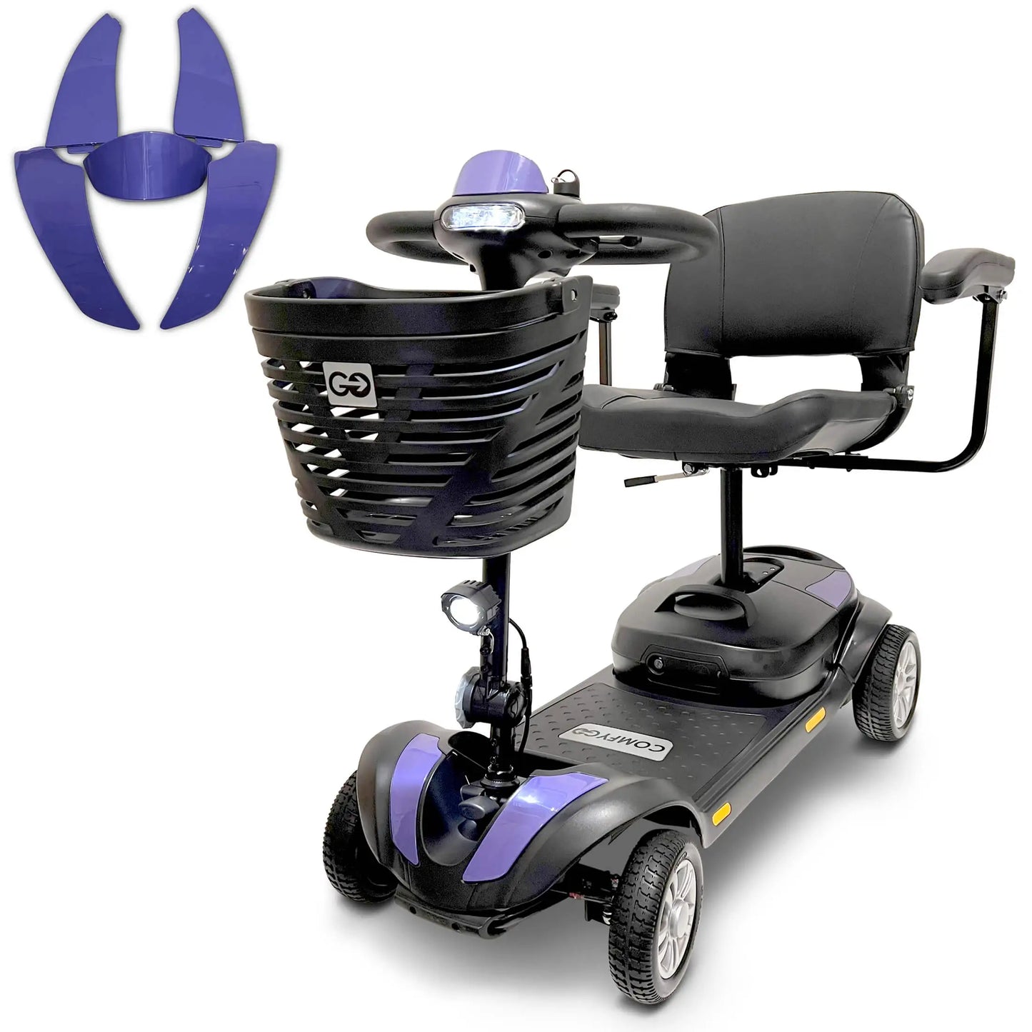 ComfyGo Z-4 Ultra-Light Electric Mobility Scooter | Foldable, Portable & Travel-Friendly