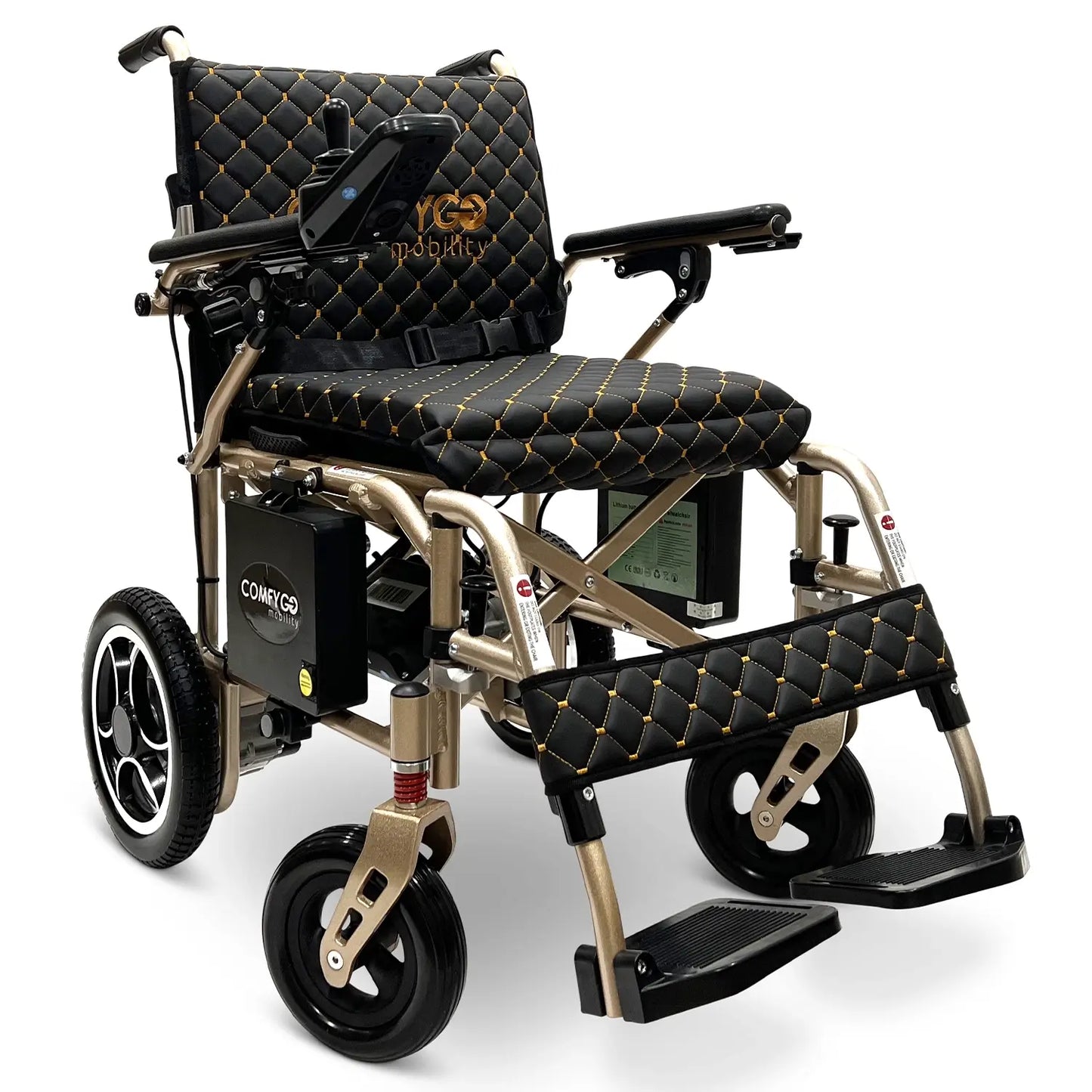 X-7 ComfyGO Lightweight Foldable Electric Wheelchair for Travel