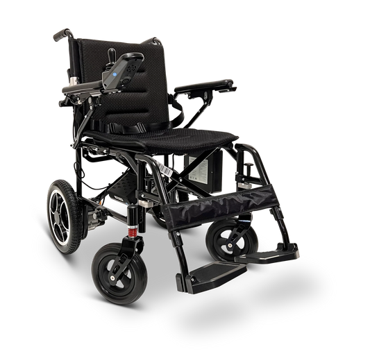 X-7 ComfyGO Lightweight Foldable Electric Wheelchair for Travel