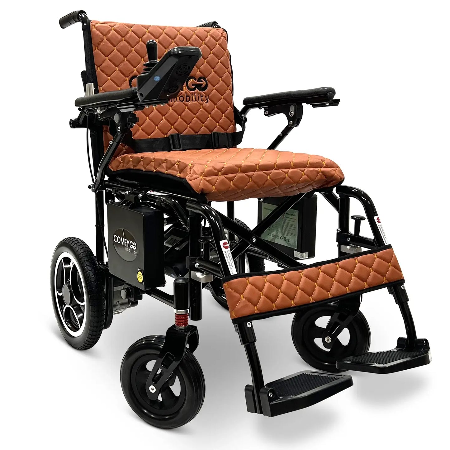 X-7 ComfyGO Lightweight Foldable Electric Wheelchair for Travel